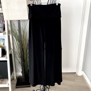 Charlotte Russe Black Lace Wide-Leg Trousers